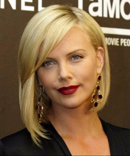charlize theron bob asimétrico