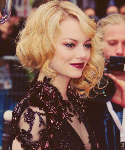 emma stone bob asimétrico