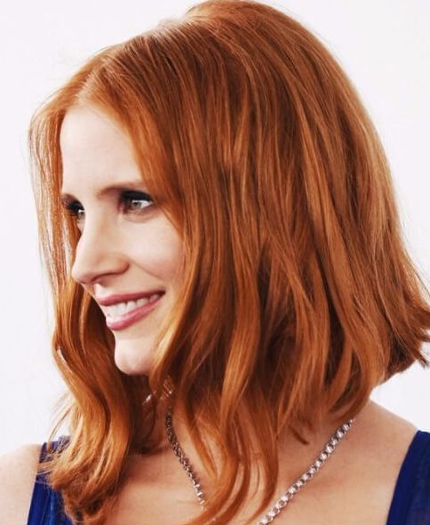 jessica chastain bob asimétrico