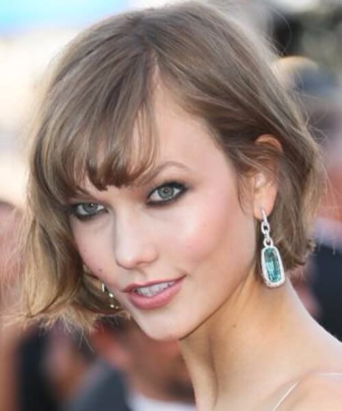 karlie kloss bob asimétrico