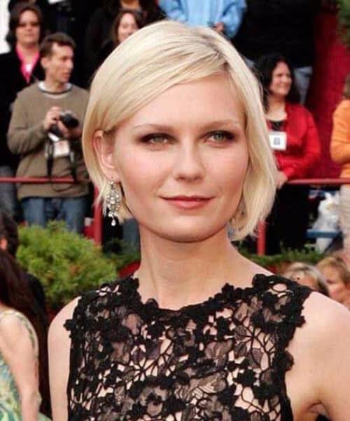 kirsten dunst bob asimétrico