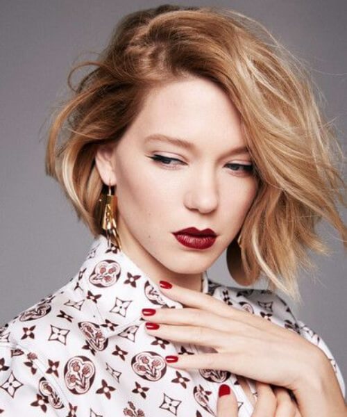 lea seydoux, así asimétrica bob