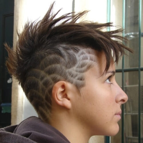 El pelo del Tatuaje Punk Peinados para Chicos