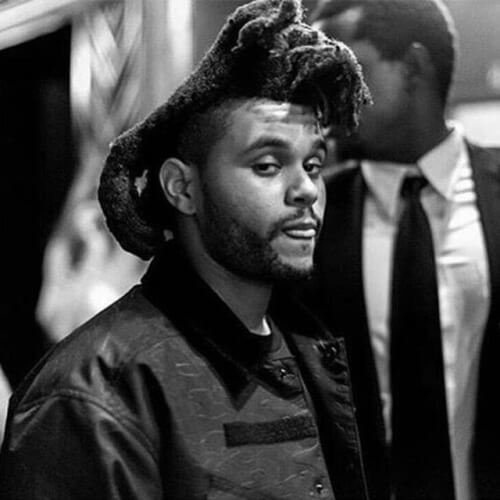 El Weeknd Pelo con la cara de barrido Rastas