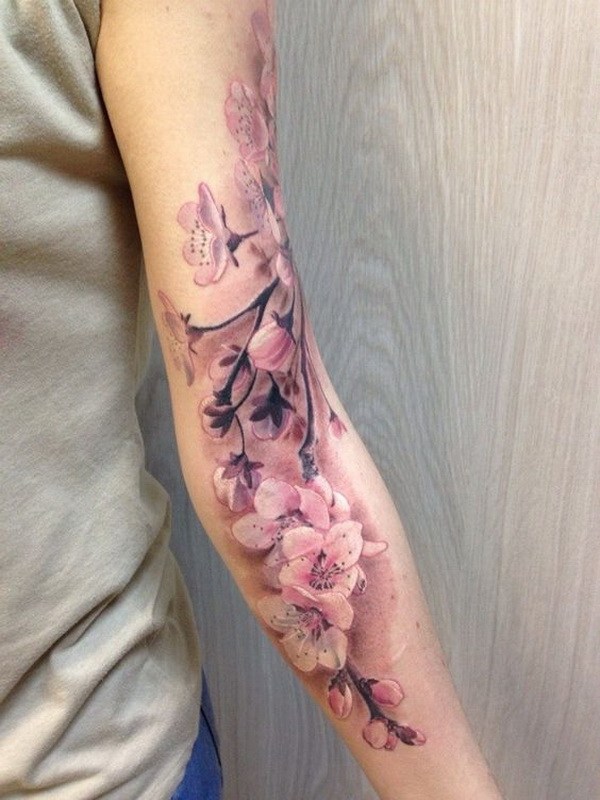 Cherry Flower Tattoo en Bud y Bloom. 