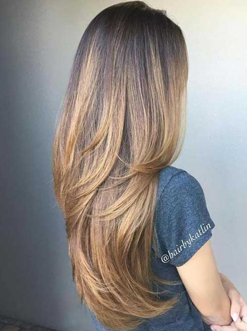 Colores de cabello para peinados largos-11 