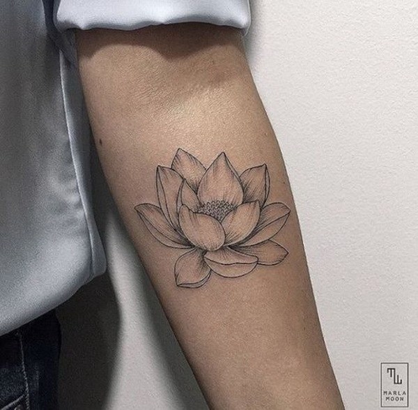 Lotus Flower Tattoo Design. 