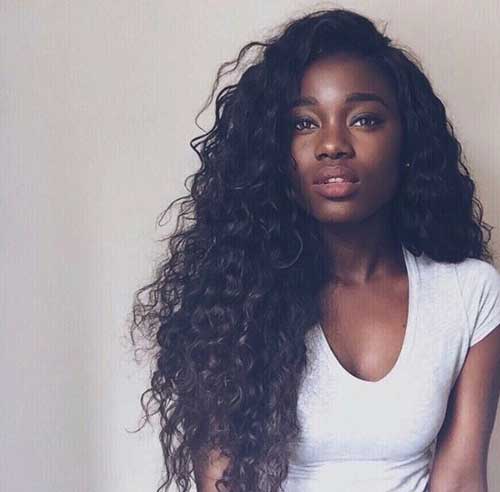 Chicas bastante negras con el pelo largo-20 