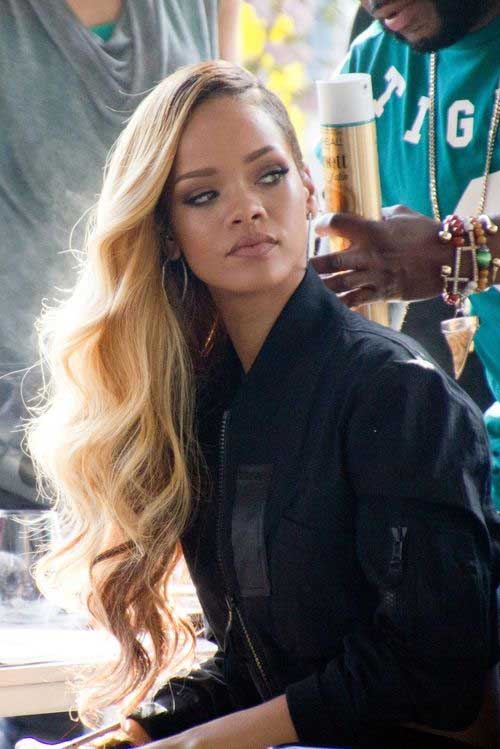 20+ Rihanna con cabello largo