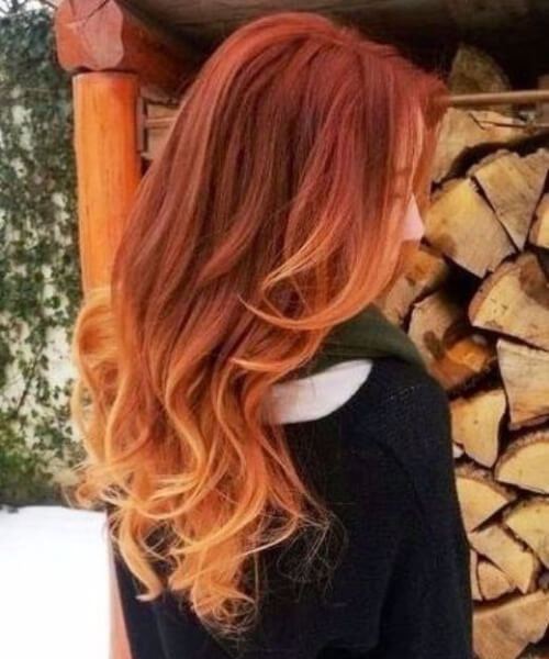 40 mejores ideas para el cabello rojo Ombre