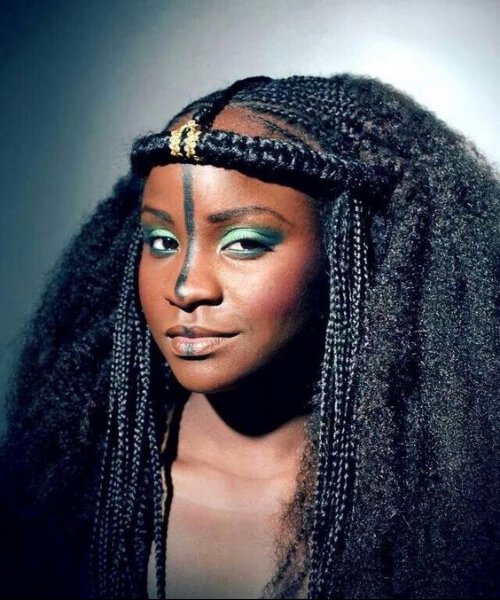 ghana trenza peinados de niña negra 