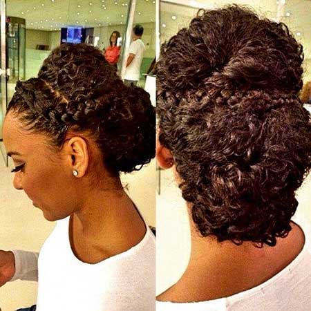 17 peinados de boda Super Updo para mujeres negras