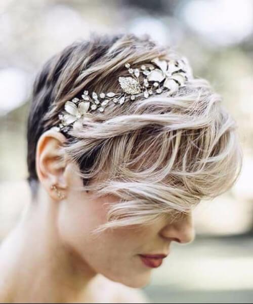 peinados de boda para el pelo corto 