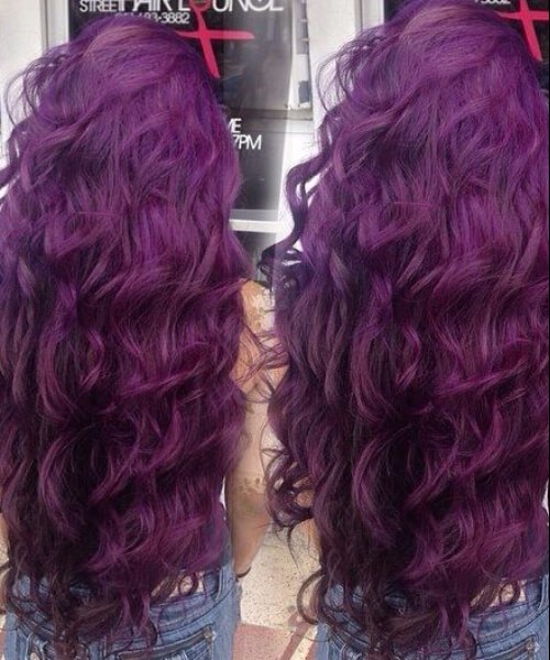 color de pelo ciruela púrpura tyrian 