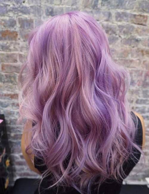 doble cabello púrpura sombreado 