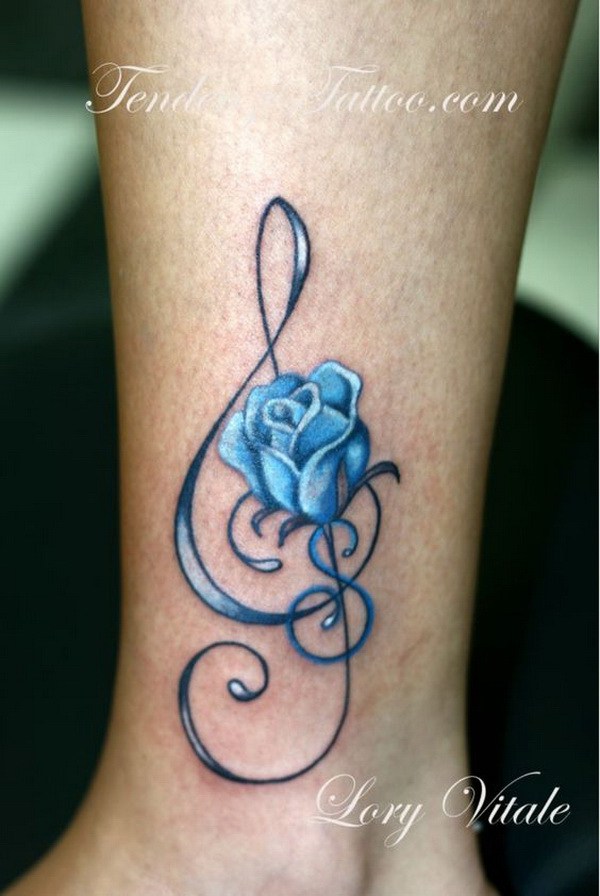 Añade Music Tattoo en Blue Rose. 