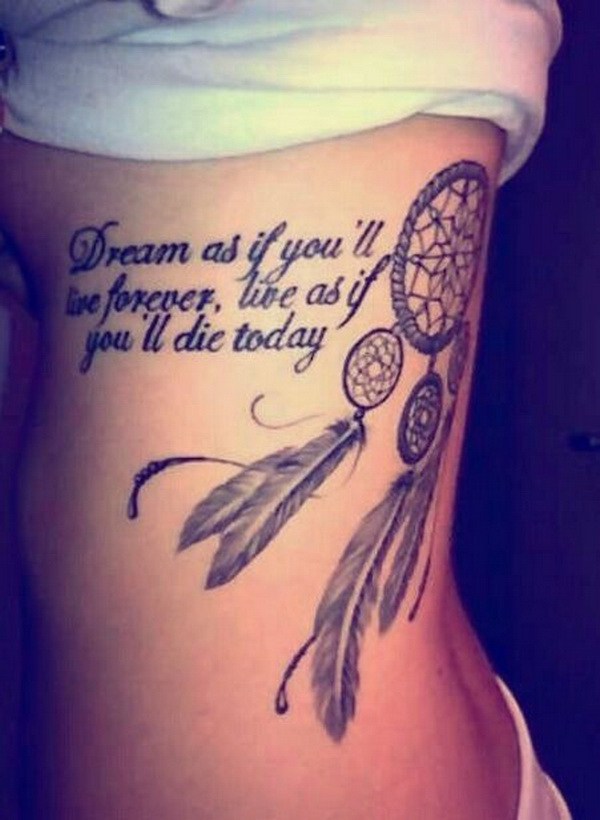 Idea de Dream Catcher cita tatuaje. 