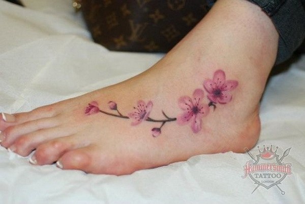 Sakura Cherry Blossom Tattoo. 