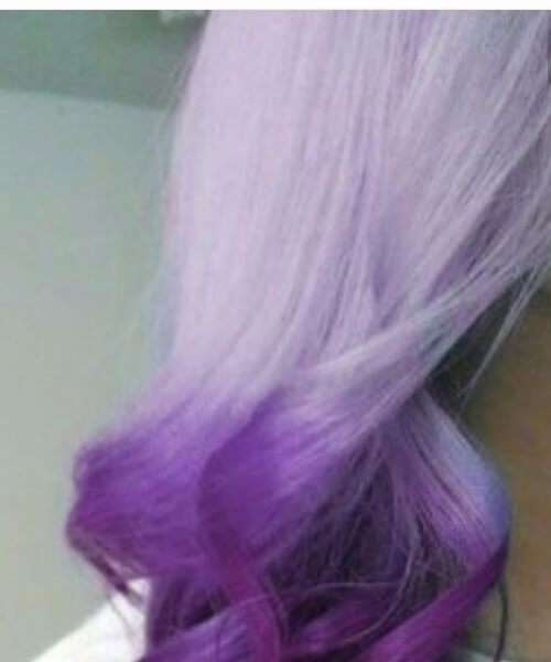 pelo ombre púrpura claro y oscuro 