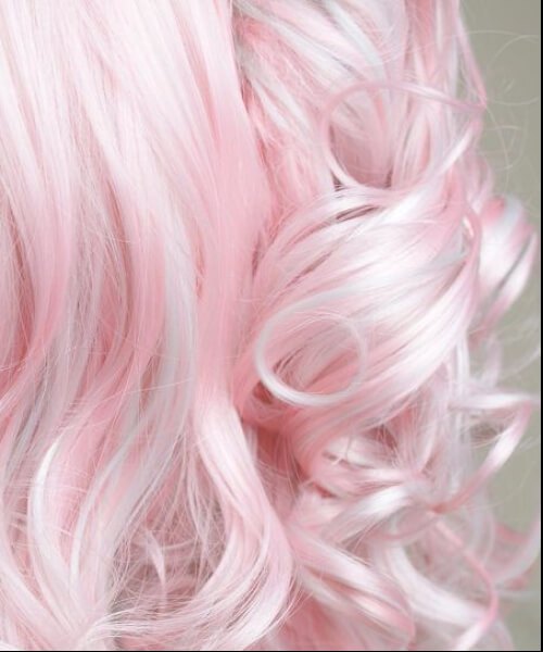 cabello sirena rosa 