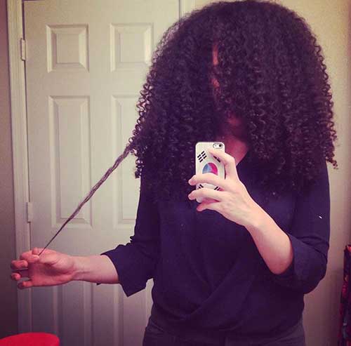 Estilos Naturally Curly Long Hair Black Girls 