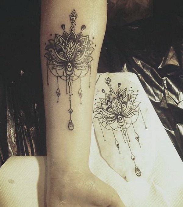 Lotus Mandala Tattoo. 