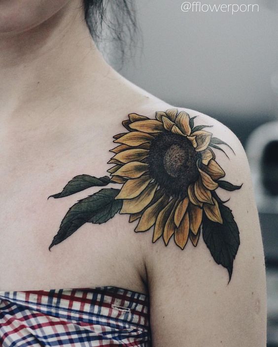 50+ increíbles ideas de tatuaje de girasol