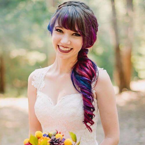 Boda Updo Rainbow Bride 
