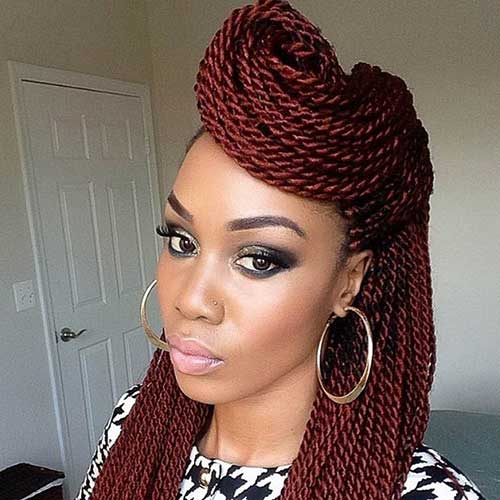 Cute Twists trenzas peinados para mujeres negras 