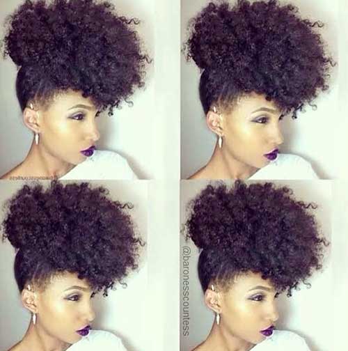 Estilos de Afro Hair Puff naturales 