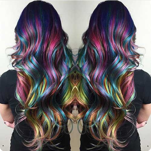 Colores de cabello para peinados largos-18 