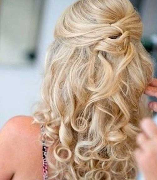 Best Cute Half Up Half Down Hairstyles Curly Ends 