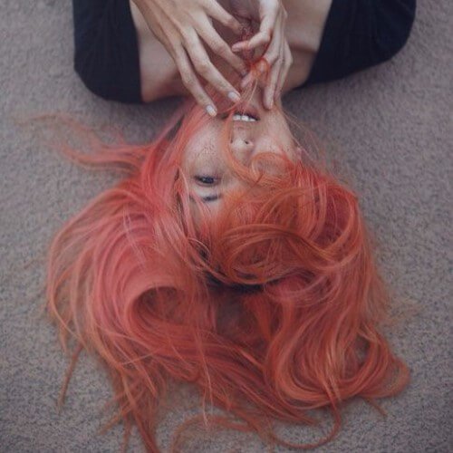 Color de cabello mandarina 
