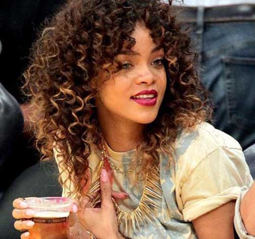 Rihanna Long Curly Hair-14 