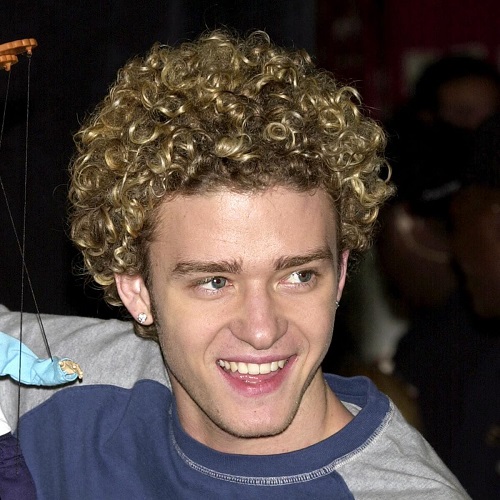 Big Curly Justin Timberlake peinados 