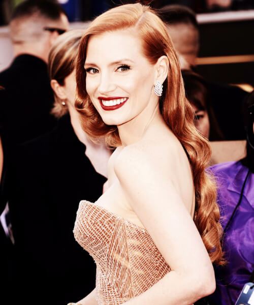 jessica chastain prom updos 