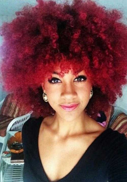 Mejores peinados afro pelo rojo 
