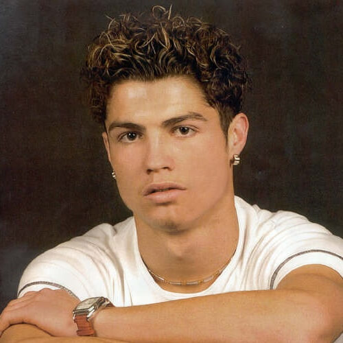 Curly Cristiano Ronaldo Peinados 