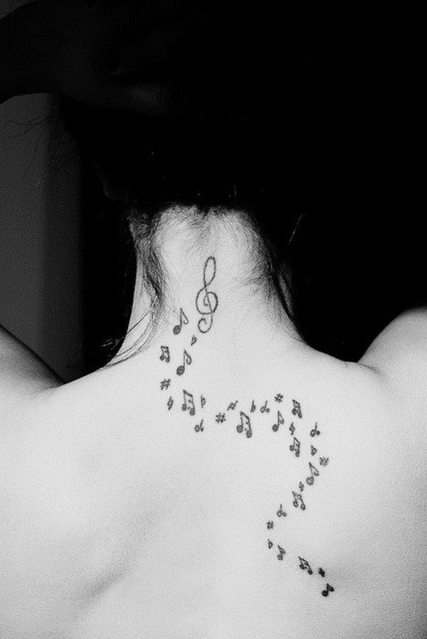 increíbles tatuajes de música. 