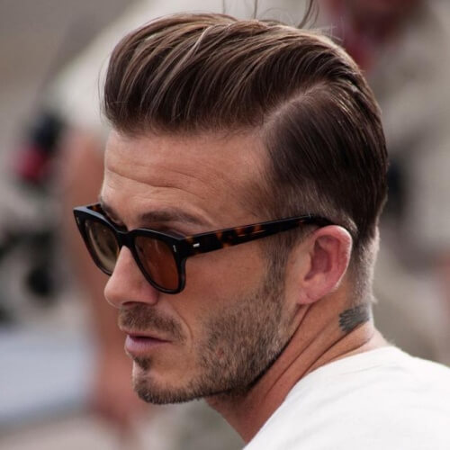 David Beckham Hair Slicked Back 