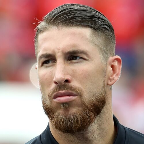 Side-slicked Sergio Ramos corte de pelo 