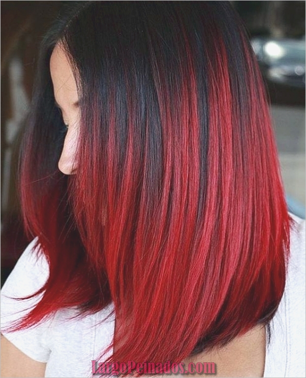 Diferentes tonos de color de pelo rojo