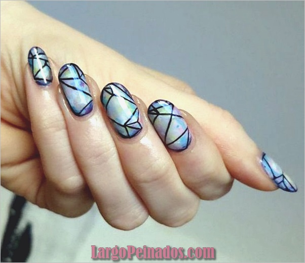 Diseños de arte de uñas de mármol (19)