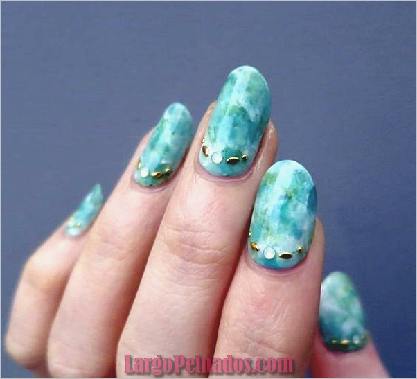 Diseños de arte de uñas de mármol (11)