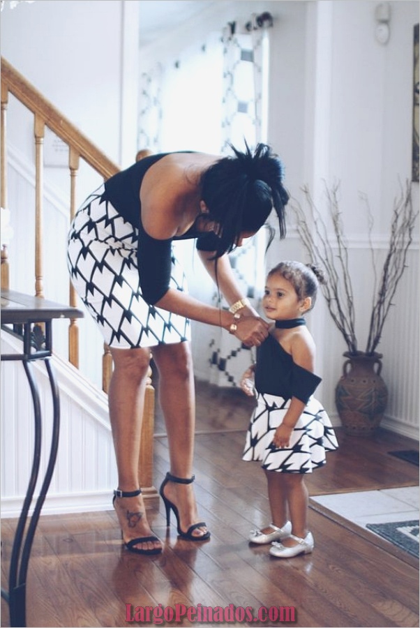 30 trajes de madre e hija altamente adorables para difundir la belleza