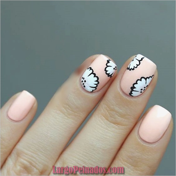 lindos rosados ​​y negros diseños de uñas-15