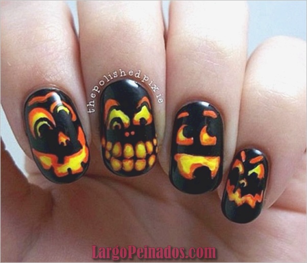 Ideas y diseños de arte de uñas de Halloween (1)