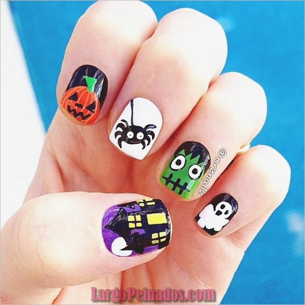Ideas y diseños de arte de uñas de Halloween (5)