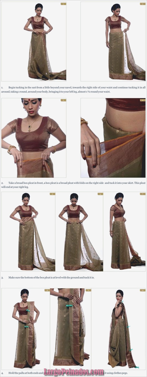 Nueve consejos de estilo sobre cómo usar sari esta ocasión