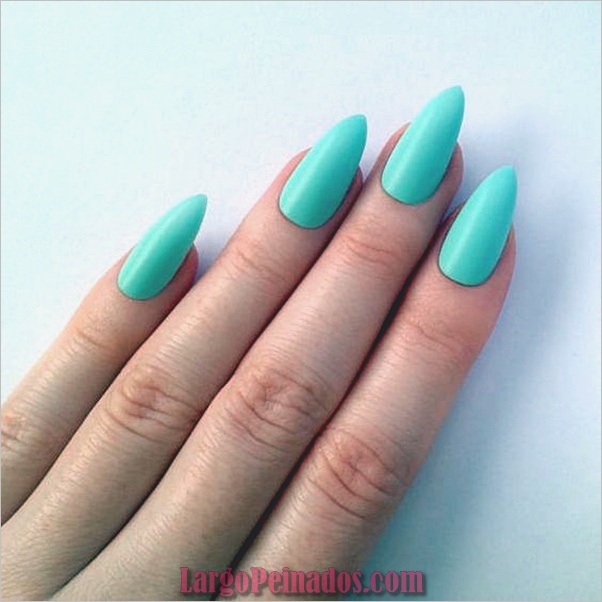45 hermosas uñas de menta verde con diseño